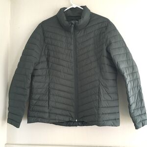 Old Navy Active Puffer Jacket Green Winter Spruce Women's Sz XL